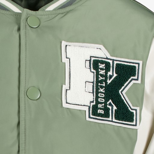 Jongens baseball bomberjack groen