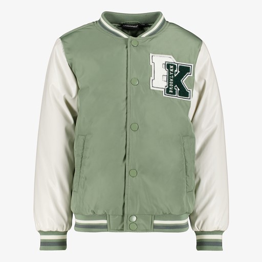 Jongens baseball bomberjack groen