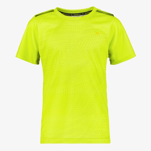 Dry kinder voetbal T-shirt neon geel