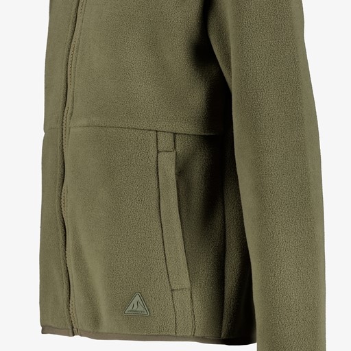 Kinder outdoor fleece vest groen