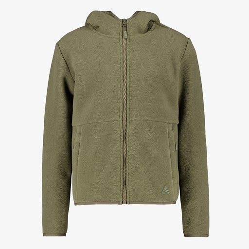 Kinder outdoor fleece vest groen
