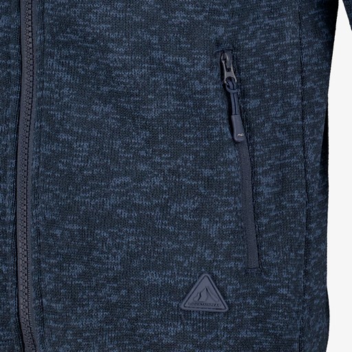 Kinder outdoor fleece vest blauw