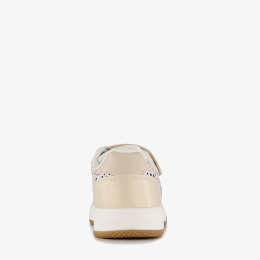 Meisjes sneakers met dierenprint beige