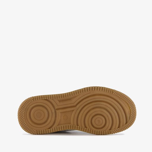 Meisjes sneakers met dierenprint beige