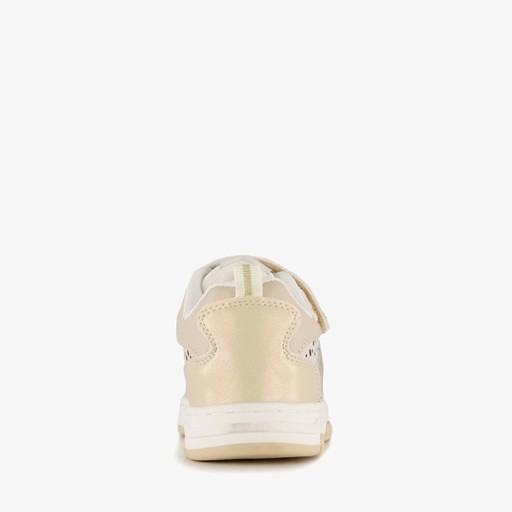 Meisjes sneakers met luipaardprint beige
