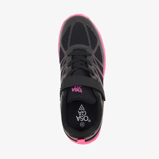 Sharp meisjes trainingsschoenen zwart roze