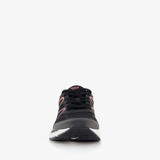 Dames hardloopschoenen zwart oranje