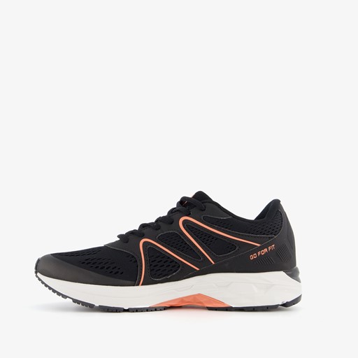 Dames hardloopschoenen zwart oranje