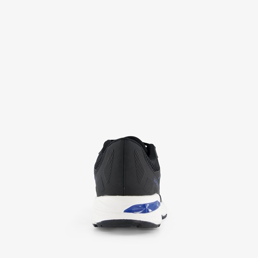 Heren hardloopschoenen zwart blauw