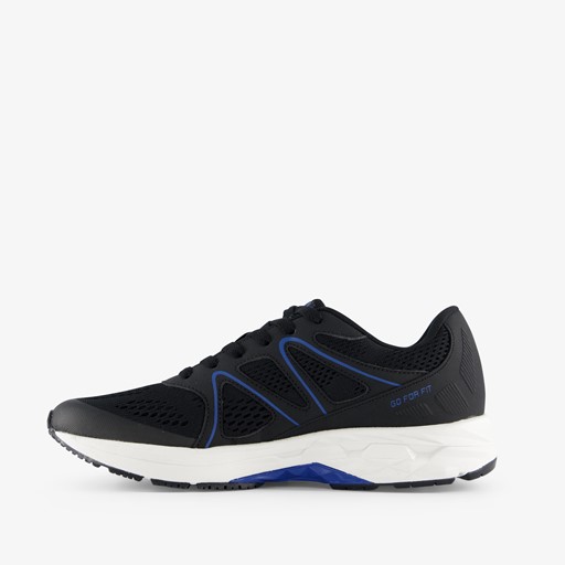 Heren hardloopschoenen zwart blauw