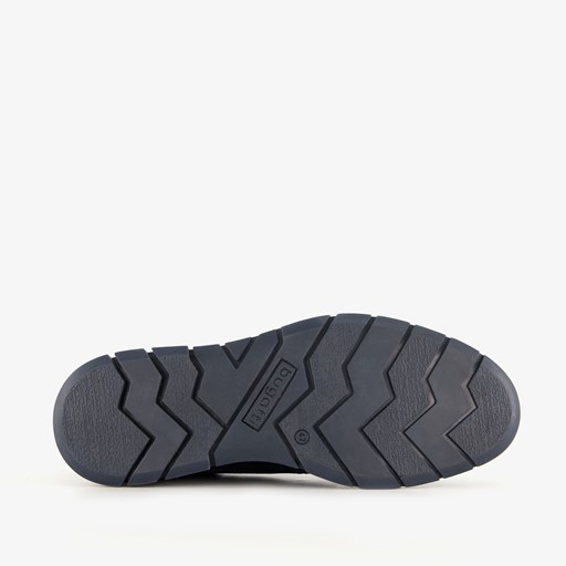 Suede heren veterschoenen navy