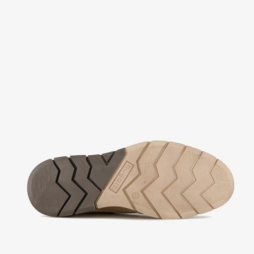 Suede heren veterschoenen beige