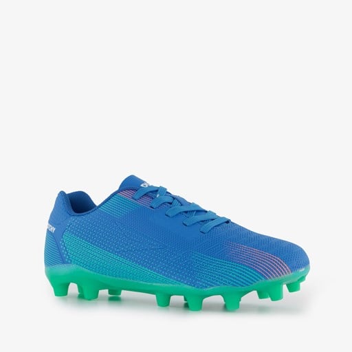 Kinder voetbalschoenen FG blauw groen