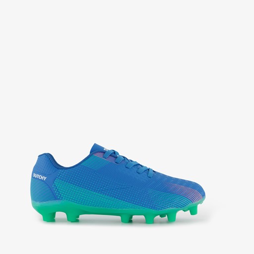 Kinder voetbalschoenen FG blauw groen