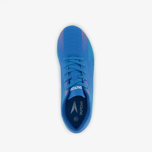 Kinder voetbalschoenen FG blauw groen