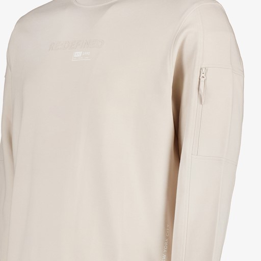 Heren sweater beige