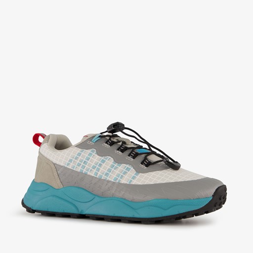 Jongens sneakers grijs blauw