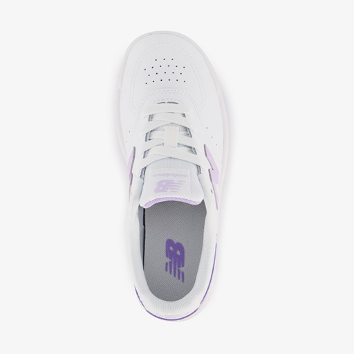 PSB80 leren meisjes sneakers wit lila