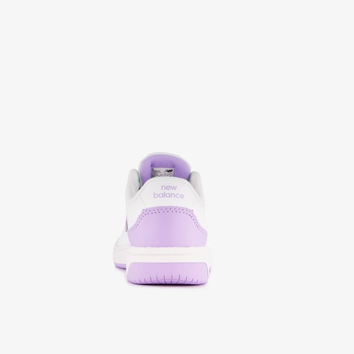 PSB80 leren meisjes sneakers wit lila