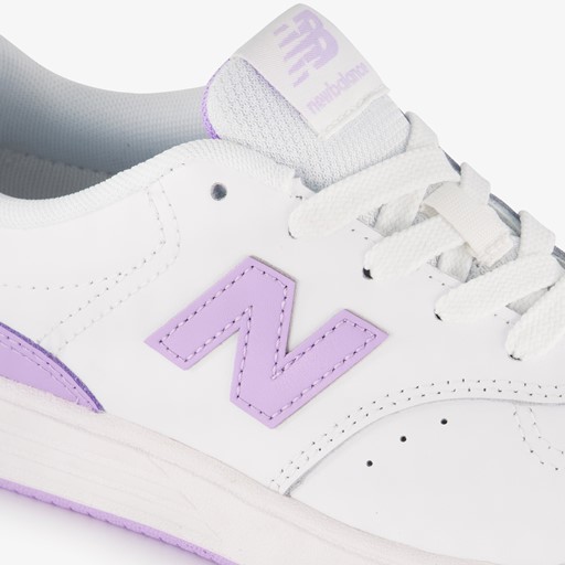 PSB80 leren meisjes sneakers wit lila