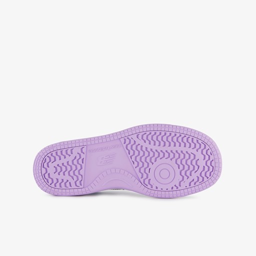 PSB80 leren meisjes sneakers wit lila