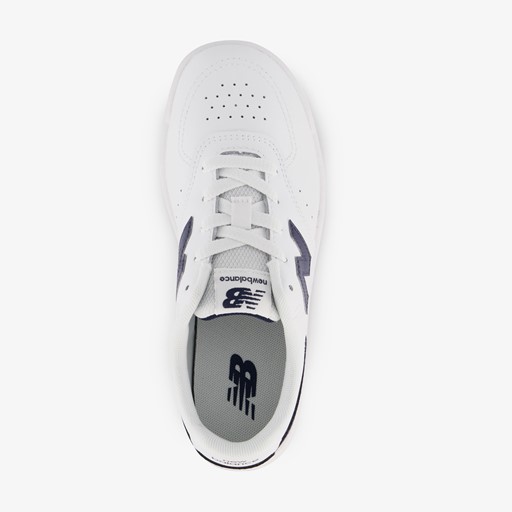 PSB80 leren jongens sneakers wit blauw