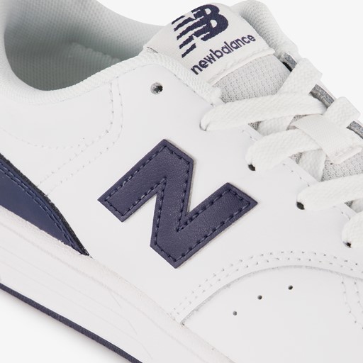 PSB80 leren jongens sneakers wit blauw