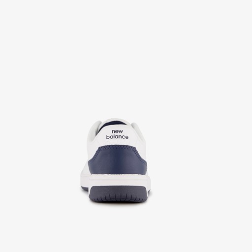 PSB80 leren jongens sneakers wit blauw