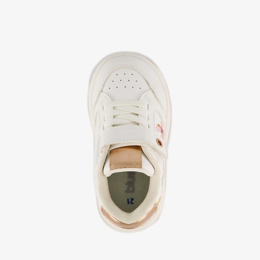 Meisjes sneakers met vlinders wit