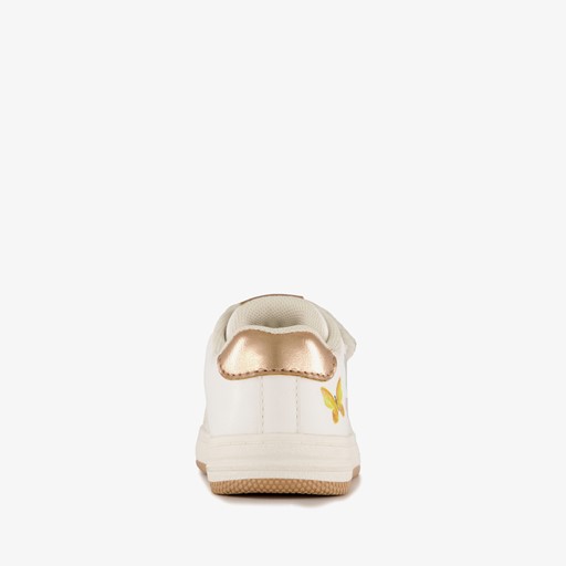 Meisjes sneakers met vlinders wit