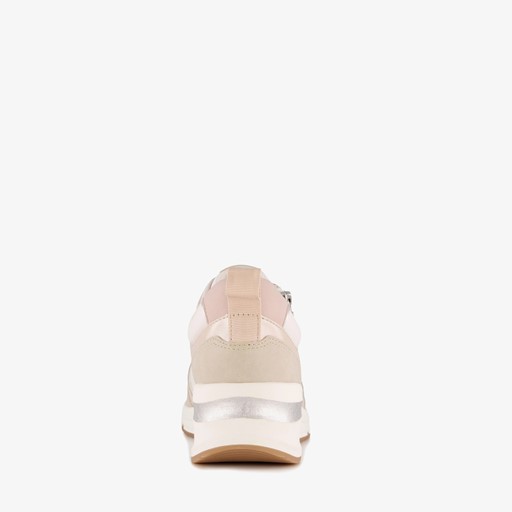 Dames sneakers beige wit
