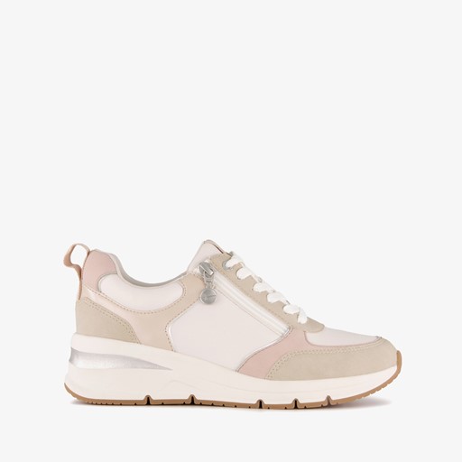 Dames sneakers beige wit