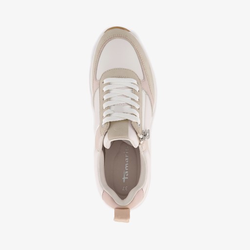Dames sneakers beige wit