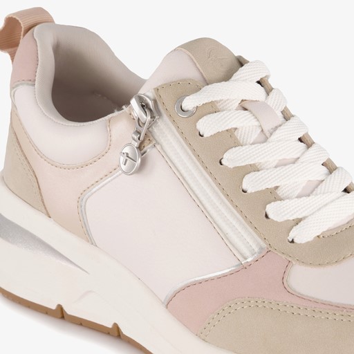 Dames sneakers beige wit