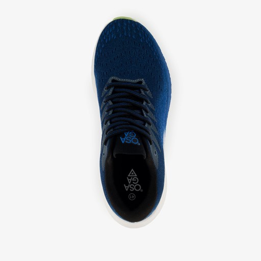 Heren hardloopschoenen blauw wit