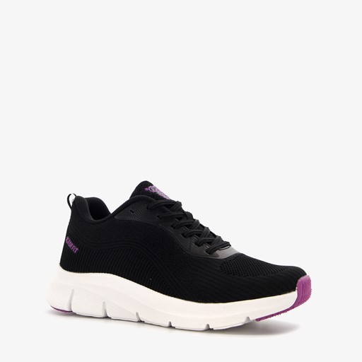 Dames fitnessschoenen zwart paars