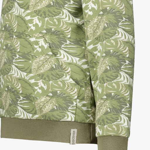 Jongens hoodie met print groen