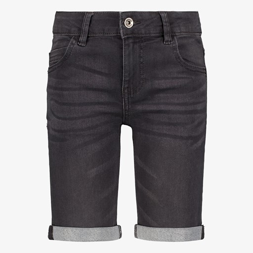 Jongens denim short zwart