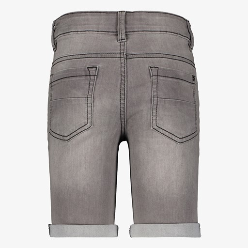 Jongens denim short grijs