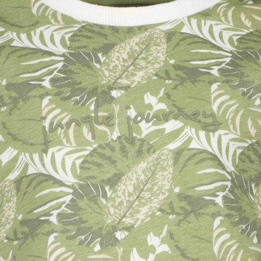 Jongens T-shirt met print groen