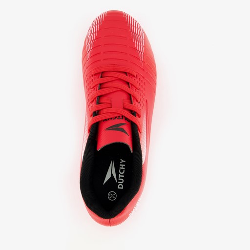 FG kinder voetbalschoenen rood zwart