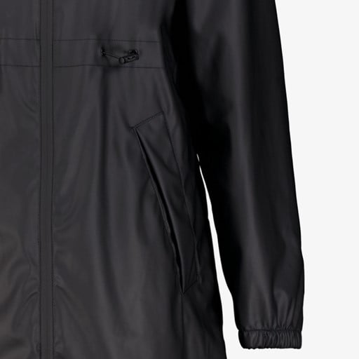 Dames parka regenjas zwart
