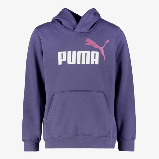 ESS 2 Col Big Logo FL kinder hoodie blauw