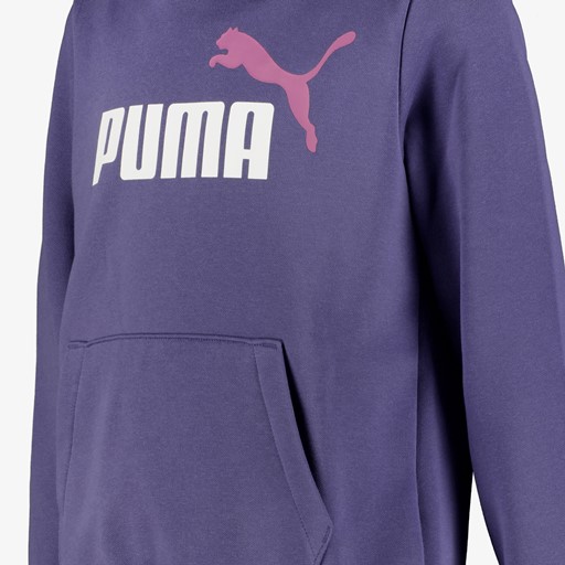 ESS 2 Col Big Logo FL kinder hoodie blauw