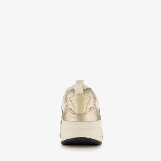 Dames dad sneakers metallic goud