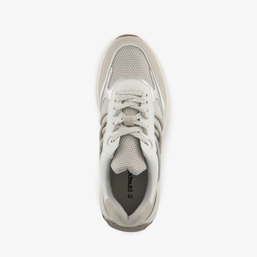 Dames sneakers grijs metallic