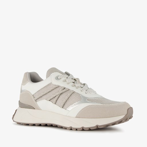 Dames sneakers grijs metallic