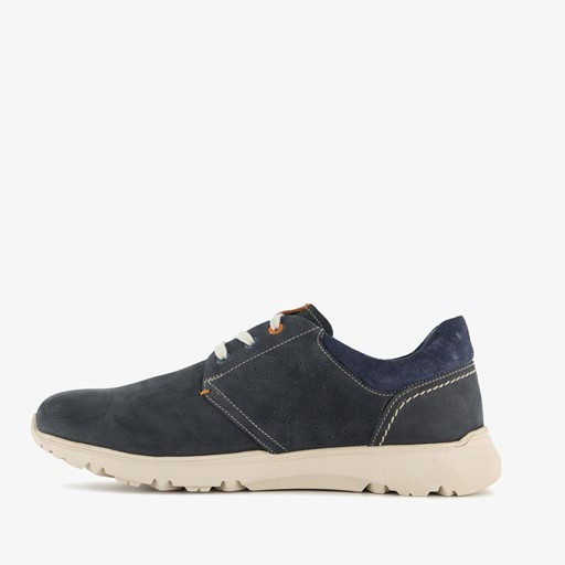 Leren heren veterschoenen blauw