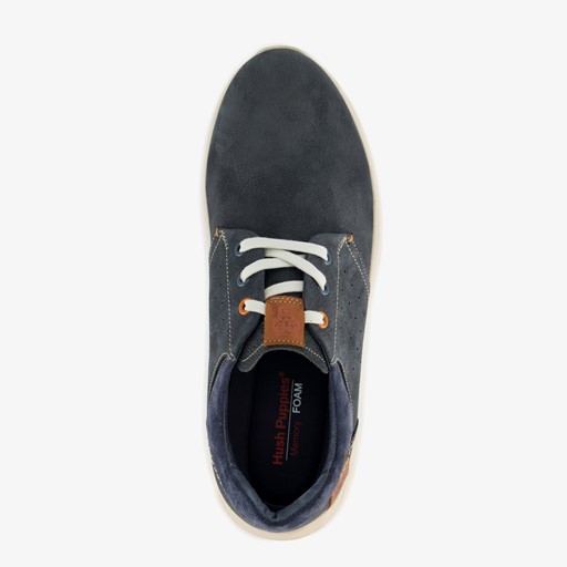 Leren heren veterschoenen blauw