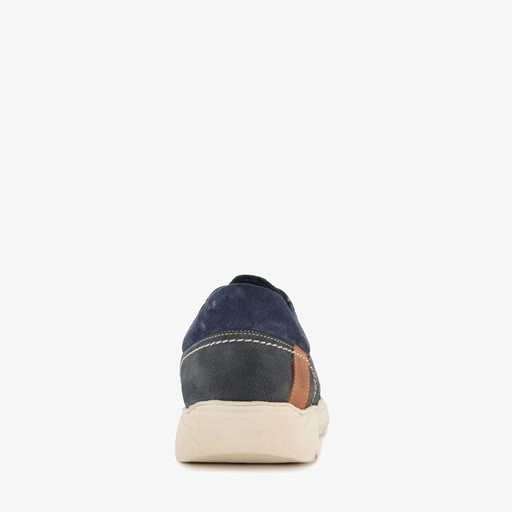 Leren heren veterschoenen blauw